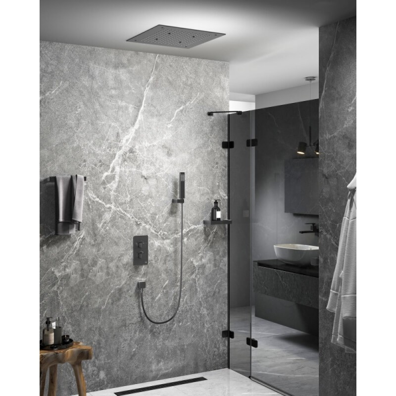 Душевая система Timo Petruma SX-5029/18SM, с термостатом, цвет черное золото