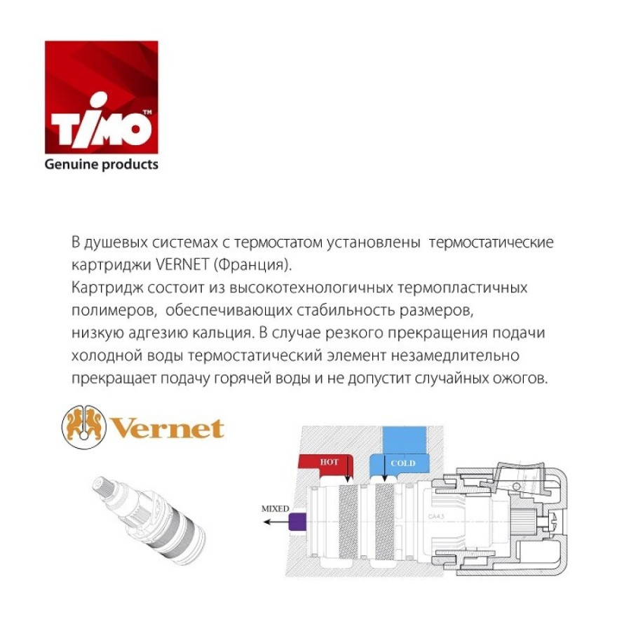 Душевая система Timo Petruma SX-5049/03SM термостатическая, цвет чёрный матовый