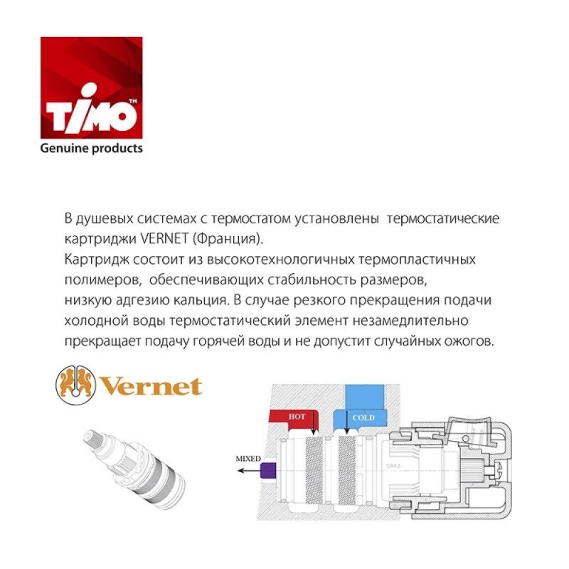 Душевая система Timo Petruma SX-5059/03SM, с термостатом, черная матовая