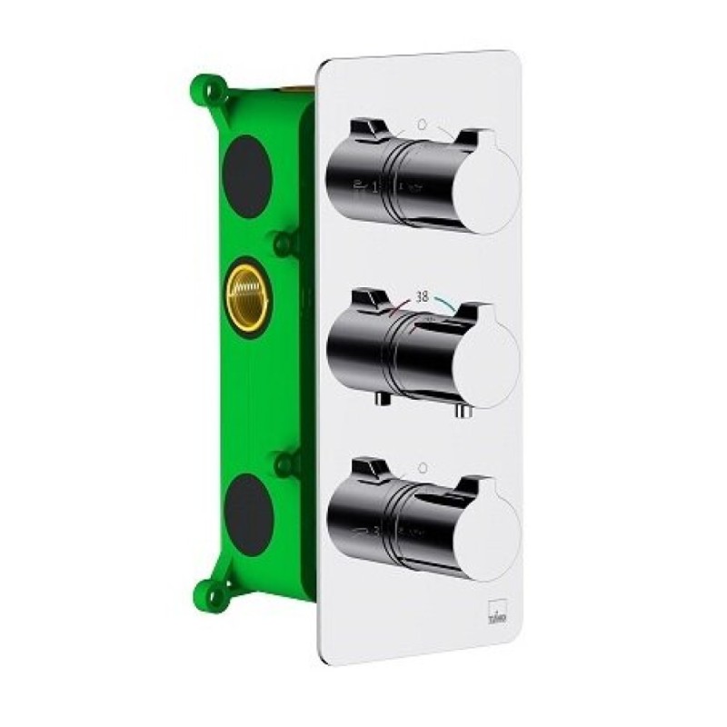Душевая система скрытого монтажа Timo Petruma SX-5149/00SM chrome, 3-х режимная, с термостатом, хром
