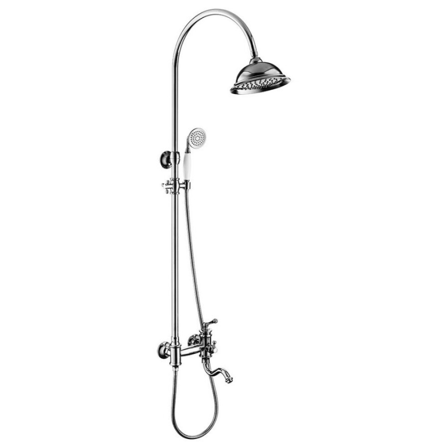 Душевая система Timo Adelia SX-6010/00 chrome, 3-х режимная, с изливом, хром