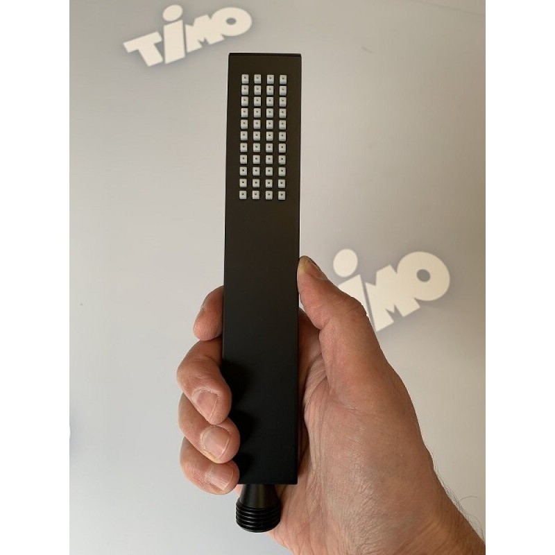 Душевая система Timo Briana SX-7119/03SM, 3 потребителя, с изливом, цвет чёрный матовый