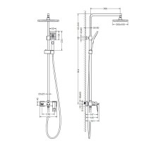 Душевая система Timo Briana SX-7130/17, цвет золото матовое