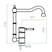 Смеситель Zorg Inox SZR-0031 OLD
