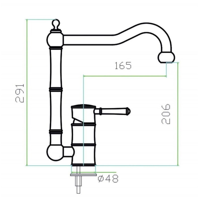 Смеситель Zorg Inox SZR-0031 OLD