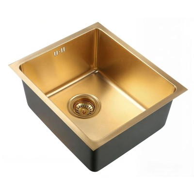 Мойка кухонная Zorg PVD BRONZE, 38 см, бронза, SZR 4438 BRONZE