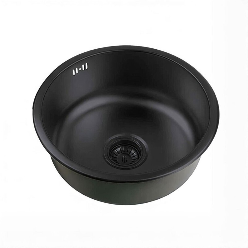 Мойка кухонная Zorg PVD GRAFIT, 45 см, графит, SZR 450 GRAFIT