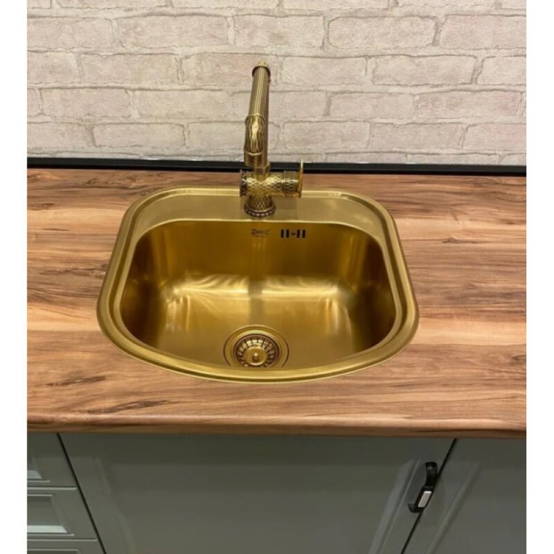 Кухонная мойка Zorg PVD SZR 4749 BRONZE, 49 см, нержавеющая сталь, цвет бронза