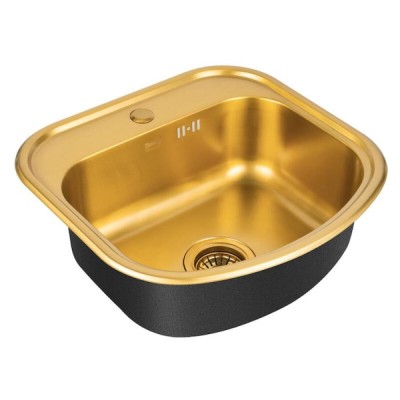 Кухонная мойка Zorg PVD SZR 4749 BRONZE, 49 см, нержавеющая сталь, цвет бронза