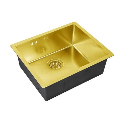 Кухонная мойка Zorg SZR-5344 BRONZE, 53 см, нержавеющая сталь, PVD, бронза