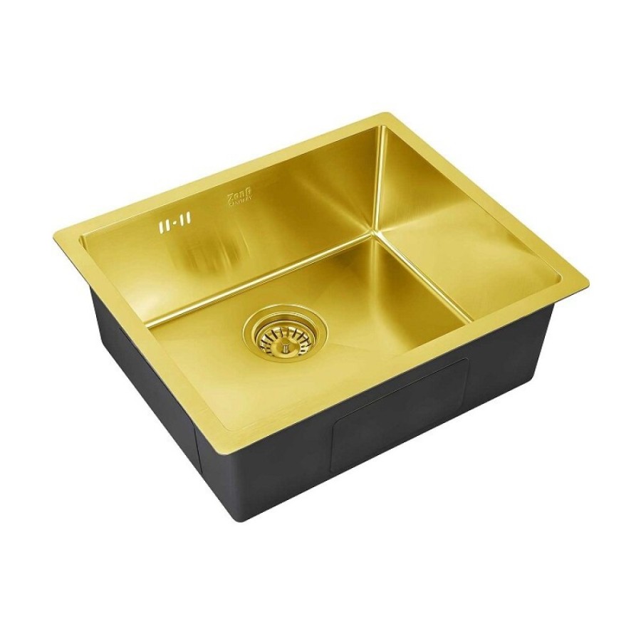 Кухонная мойка Zorg SZR-5344 BRONZE, 53 см, нержавеющая сталь, PVD, бронза