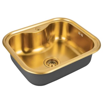 Кухонная мойка Zorg PVD SZR 5848 BRONZE, 58 см, нержавеющая сталь, цвет бронза