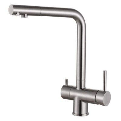 Смеситель Zorg Inox SZR-7039 для кухни под фильтр, нержавеющая сталь