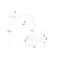 Смеситель Zorg Inox SZR-7039 BR/GRAFIT для кухни под фильтр, графит/бронза