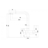 Смеситель Zorg Inox SZR-7039 BRONZE для кухни под фильтр, бронза