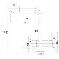 Кухонный смеситель Zorg SZR-7039 GRAFIT
