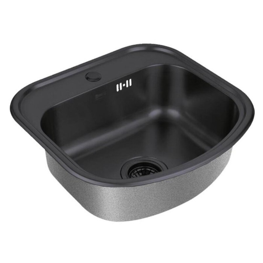 Кухонная мойка Zorg PVD SZR 4749 GRAFIT, 49 см, нержавеющая сталь, цвет графит