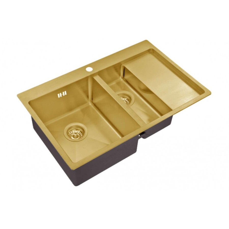 Мойка Zorg Inox SZR 5178-2-L BRONZE, 78 х 51 см, бронза