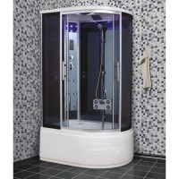 Душевая кабина Timo Standart T-1110L/T-1110R, 110 x 85 см, левая/правая, стекло тонированное, профиль хром