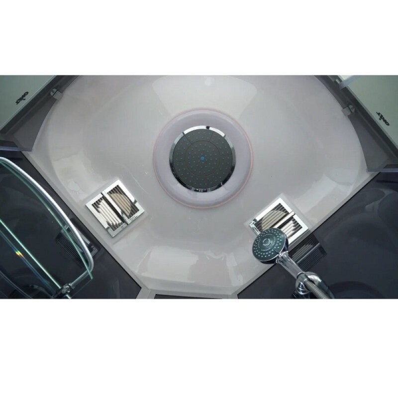 Душевая кабина Timo Standart T-1190-T-STUN, 90 x 90 см, стекло тонированное, профиль хром, хамам