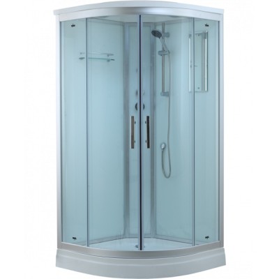 Душевая кабина Timo Standart T-6609S 90 x 90 см, с крышей, с гидрозатвором, хром