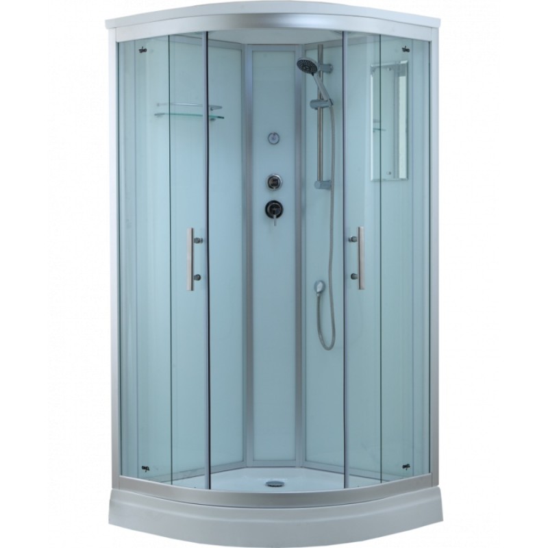 Душевая кабина Timo Standart T-6609S 90 x 90 см, с крышей, с гидрозатвором, хром