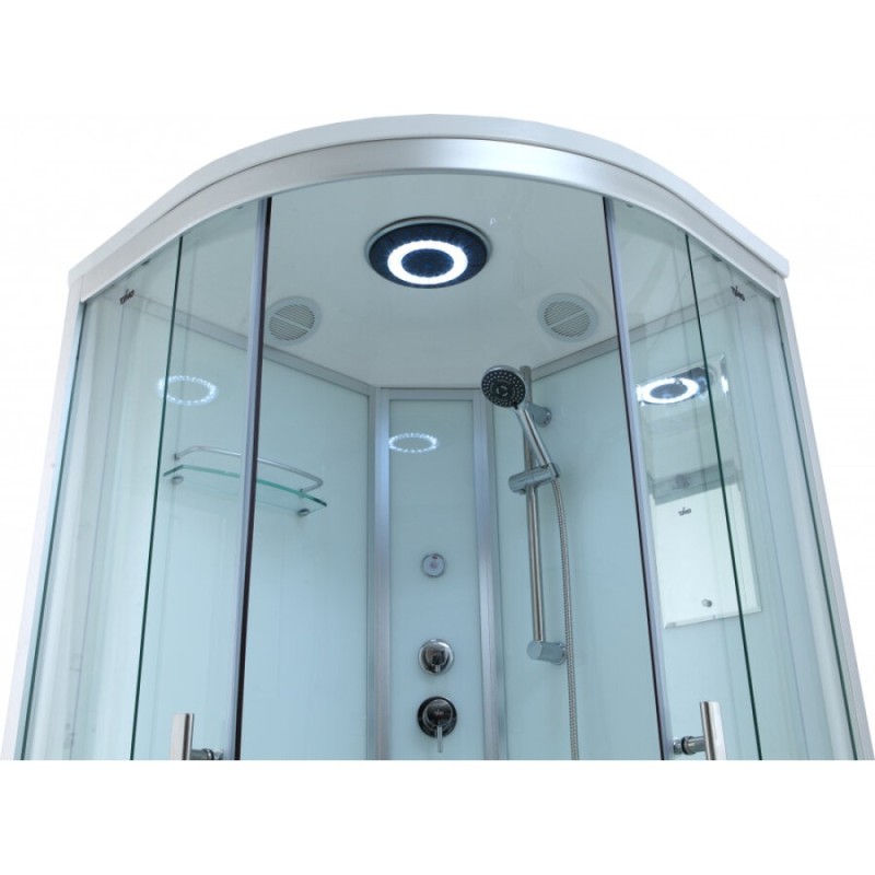 Душевая кабина Timo Standart T-6609S 90 x 90 см, с крышей, с гидрозатвором, хром