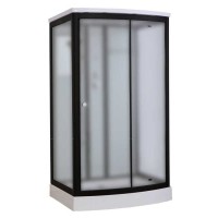 Душевая кабина Timo Standart T-6615BF Black Fabric 120 x 90 см, с крышей, черный