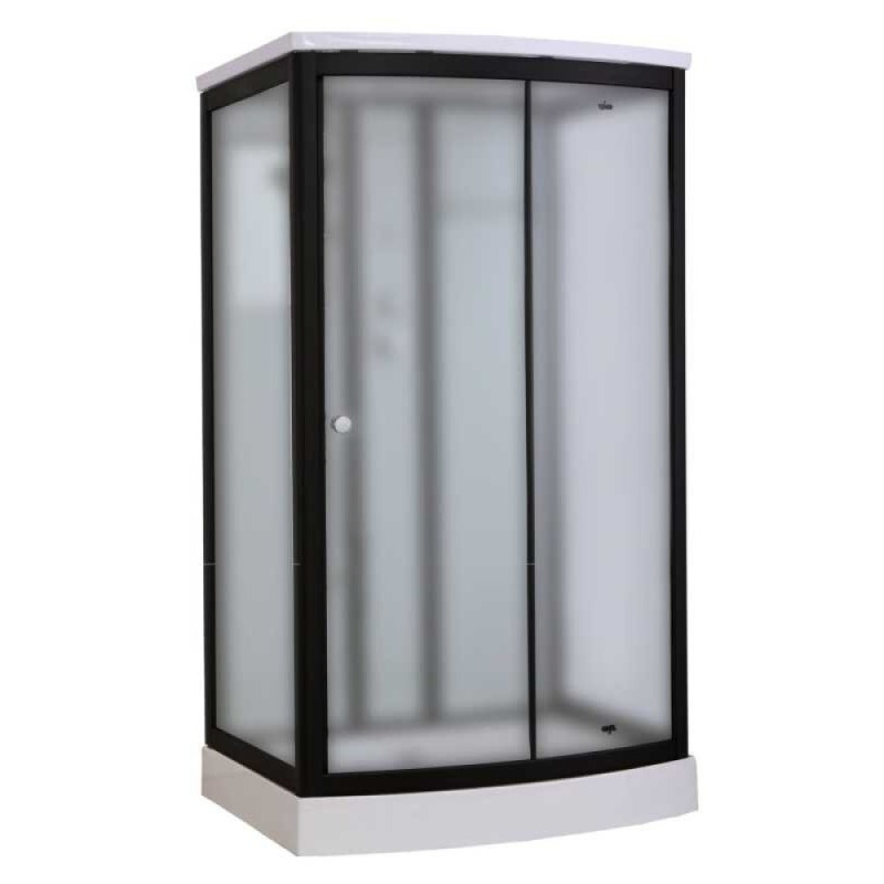Душевая кабина Timo Standart T-6615BF Black Fabric 120 x 90 см, с крышей, черный