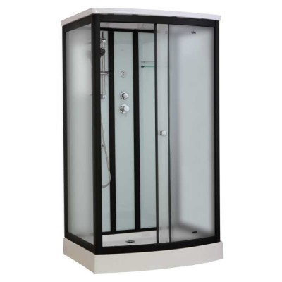 Душевая кабина Timo Standart T-6615BF Black Fabric 120 x 90 см, с крышей, черный