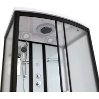 Душевая кабина Timo Standart T-6615BF Black Fabric 120 x 90 см, с крышей, черный