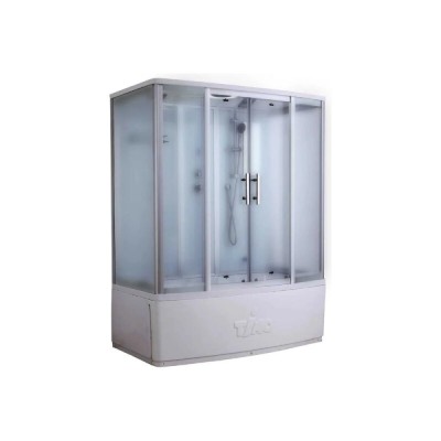 Душевой бокс Timo Standart T-6670SF, 170 x 88 см, c крышей, высокий поддон, стекла матовые, профиль хром
