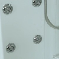 Душевая кабина Timo Lux T-7709-T-STUN, 90 x 90 см, стекло прозрачное, профиль хром, хамам