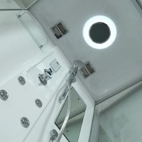 Душевая кабина Timo Lux T-7715-T-STUN-T-CH/C, 90 x 120 см, стекло прозрачное, профиль хром, хамам, стул