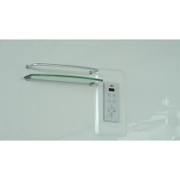 Душевой бокс Timo Lux T-7735C, 135 x 135 см, c крышей, высокий поддон, с гидромассажем, стекла прозрачные, профиль хром