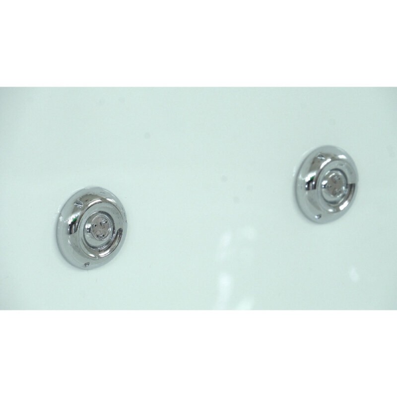 Душевой бокс Timo Lux T-7735C, 135 x 135 см, c крышей, высокий поддон, с гидромассажем, стекла прозрачные, профиль хром