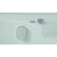 Душевой бокс Timo Lux T-7735C, 135 x 135 см, c крышей, высокий поддон, с гидромассажем, стекла прозрачные, профиль хром
