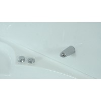 Душевой бокс Timo Lux T-7735C, 135 x 135 см, c крышей, высокий поддон, с гидромассажем, стекла прозрачные, профиль хром