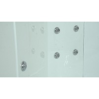 Душевой бокс Timo Lux T-7735C, 135 x 135 см, c крышей, высокий поддон, с гидромассажем, стекла прозрачные, профиль хром
