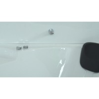 Душевой бокс Timo Lux T-7735C, 135 x 135 см, c крышей, высокий поддон, с гидромассажем, стекла прозрачные, профиль хром