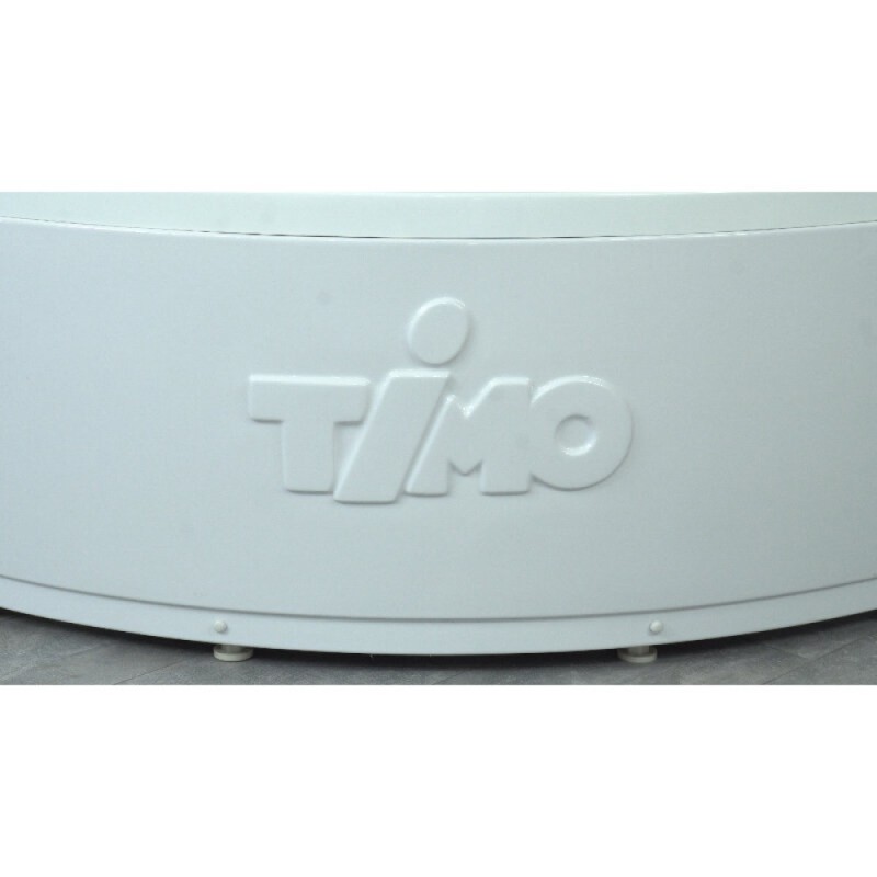 Душевой бокс Timo Lux T-7735C, 135 x 135 см, c крышей, высокий поддон, с гидромассажем, стекла прозрачные, профиль хром