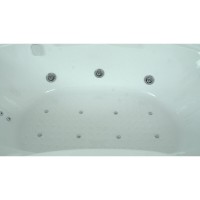 Душевой бокс Timo Lux T-7735C, 135 x 135 см, c крышей, высокий поддон, с гидромассажем, стекла прозрачные, профиль хром