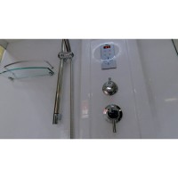 Душевой бокс Timo Lux T-7770, 170 x 88 см, c крышей, высокий поддон, с гидромассажем, стекла прозрачные, профиль хром