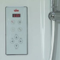 Душевая кабина Timo Lux T-7770-T-STUN, 170 x 90 см, стекло прозрачное, профиль хром, хамам