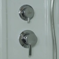 Душевая кабина Timo Lux T-7790-T-STUN, 90 x 90 см, стекло прозрачное, профиль хром, хамам