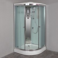 Душевая кабина Timo Comfort T-8809F-T-STUN-T-CH/C, 90 x 90 см, стекло матовое, профиль хром, хамам, крыша, стул