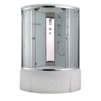 Душевая кабина Timo Comfort Fabric Glass, T-8835F-T-STUN, 135 x 135 см, стекло матовое, профиль хром, хамам