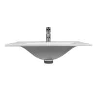 Тумба с раковиной подвесная 60см белая глянцевая BOND T01600-S05W