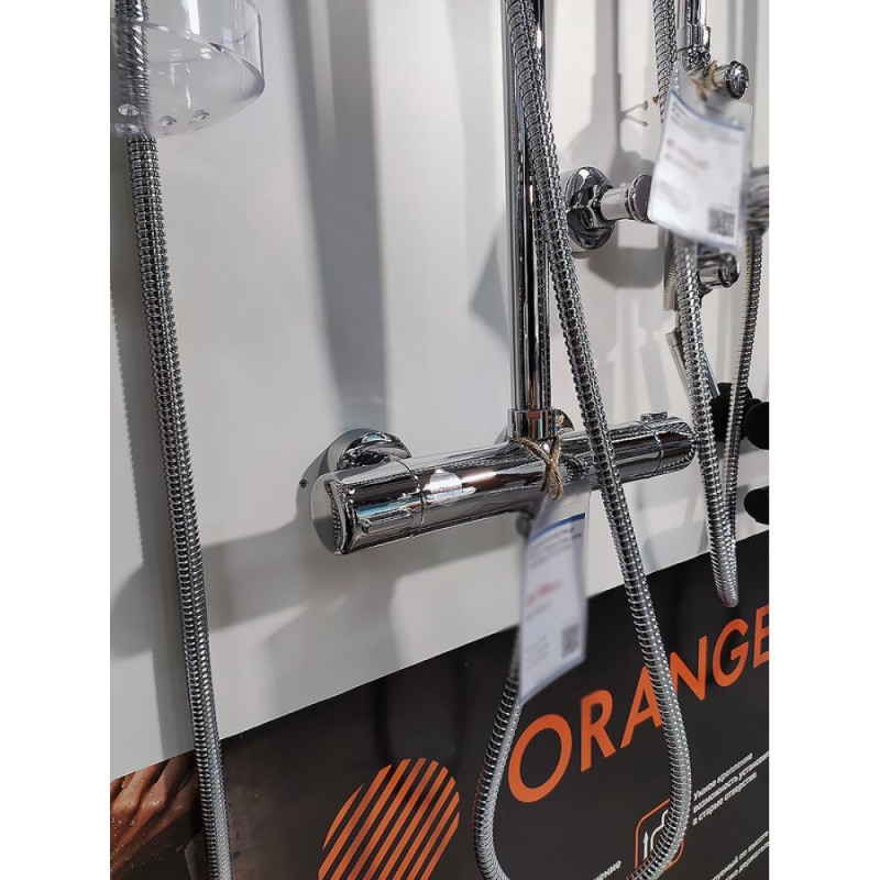 Душевая система Orange Thermo T02S3-912cr c термостатом, хром глянцевый