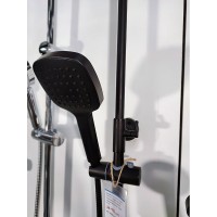 Душевая система Orange Thermo c термостатом, черный матовый, T02S4-912b